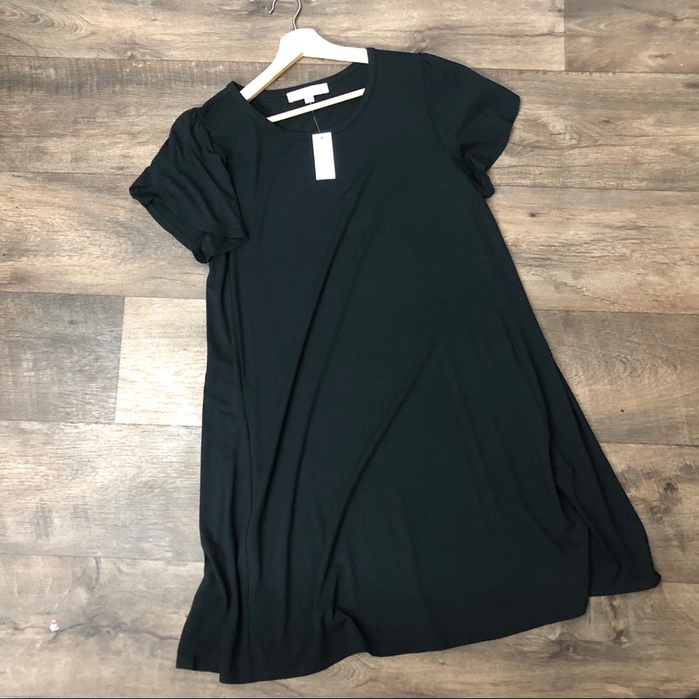 NWT BANANA REPUBLIC BLACK DRESS LARGE